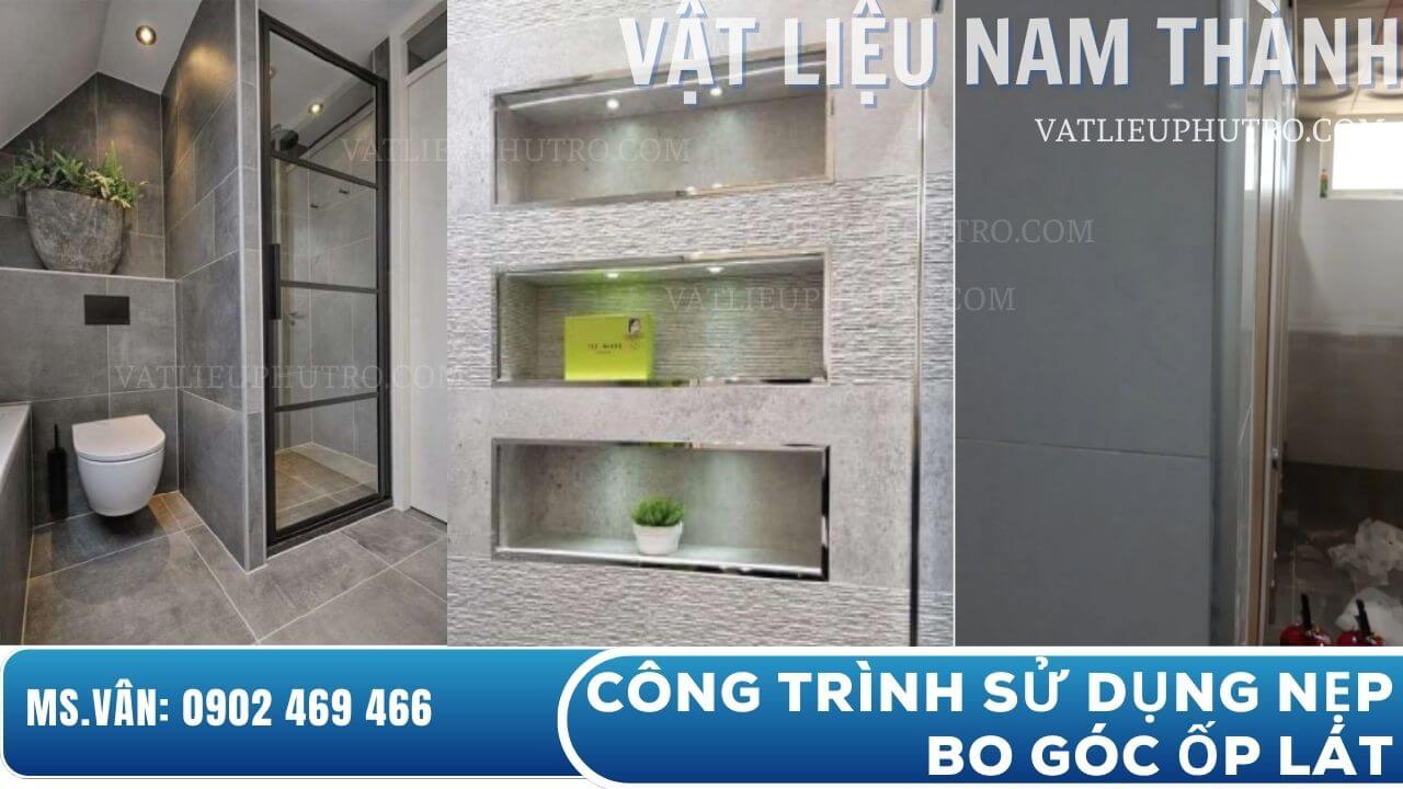 C&ocirc;ng tr&igrave;nh sử dụng nẹp bo g&oacute;c ốp l&aacute;t tạo điểm nhấn hiện đại