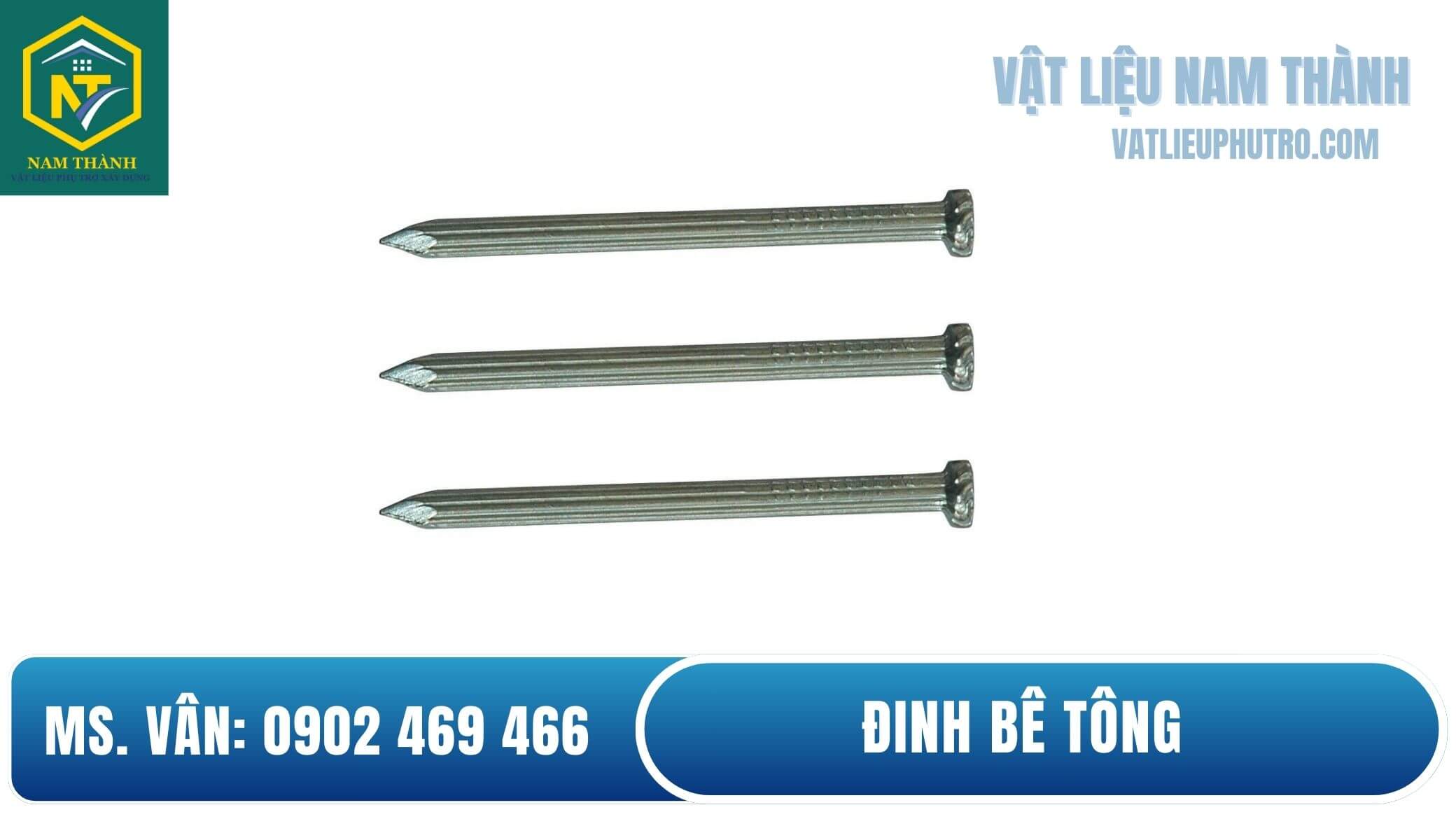 Đinh thép bê tông đóng tường