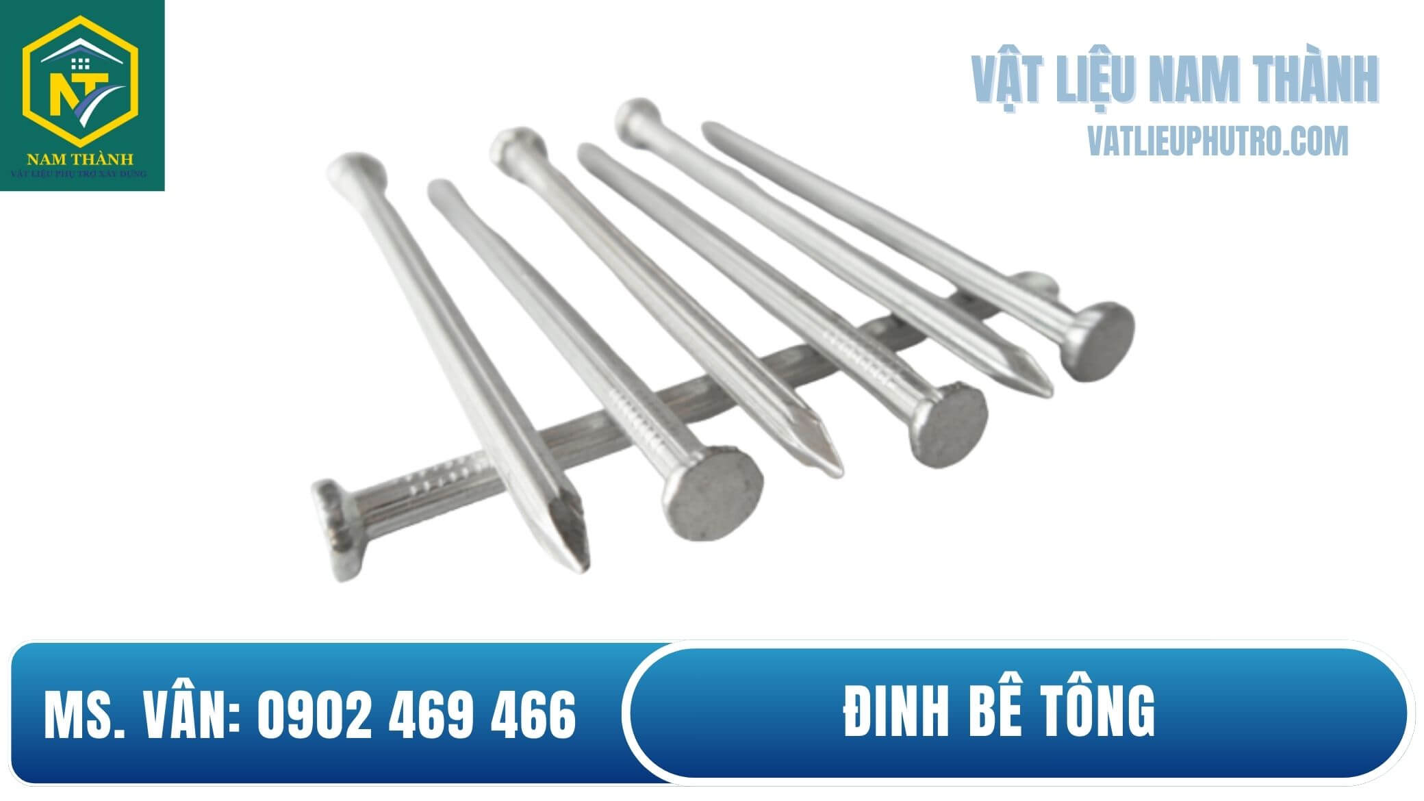 Đinh bê tông đóng tường 5cm
