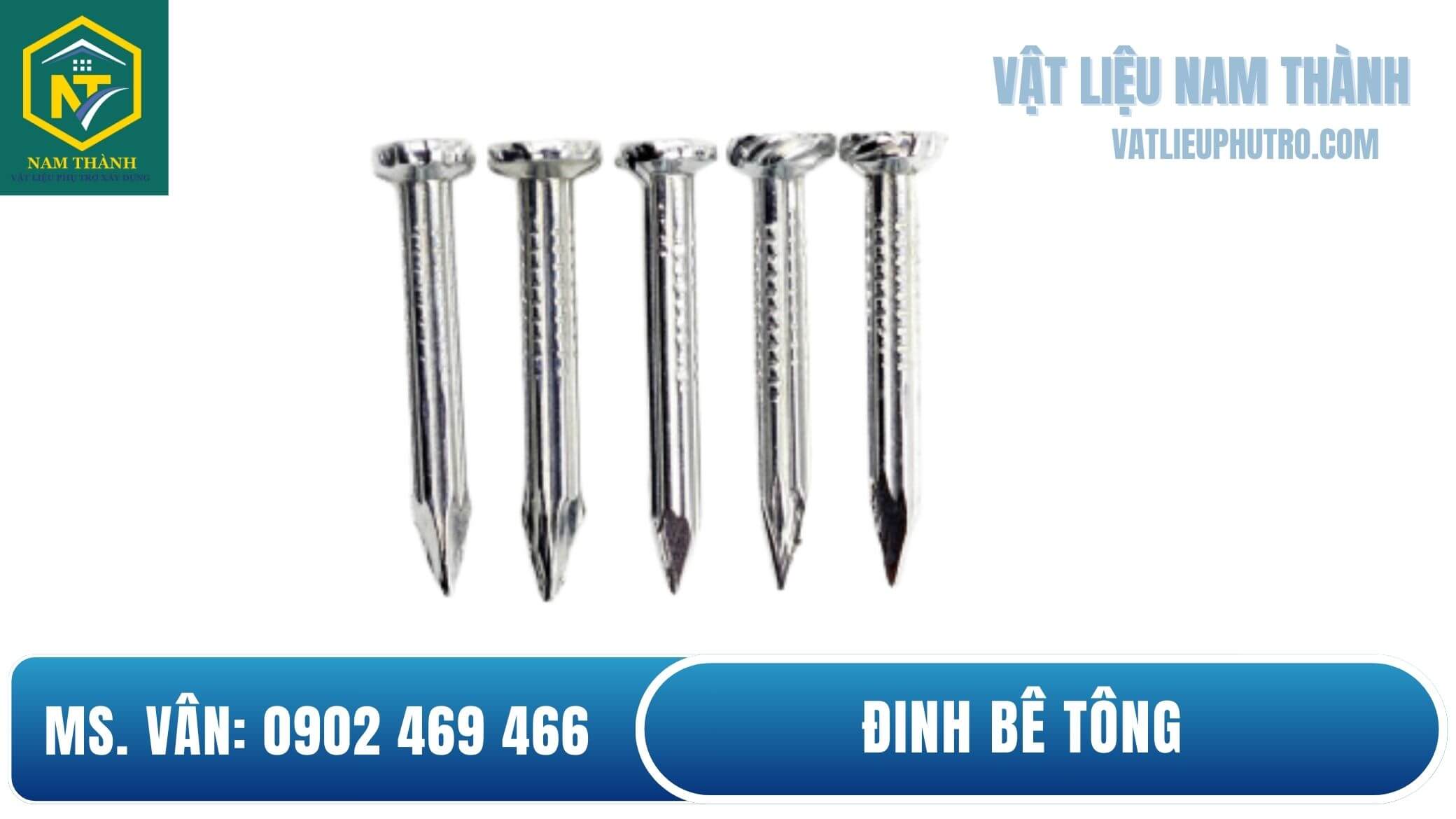 Đinh thép đóng bê tông