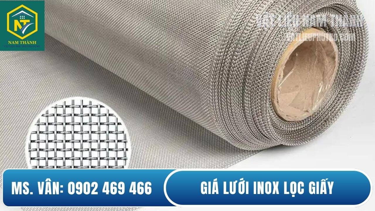 Giá lưới inox lọc giấy