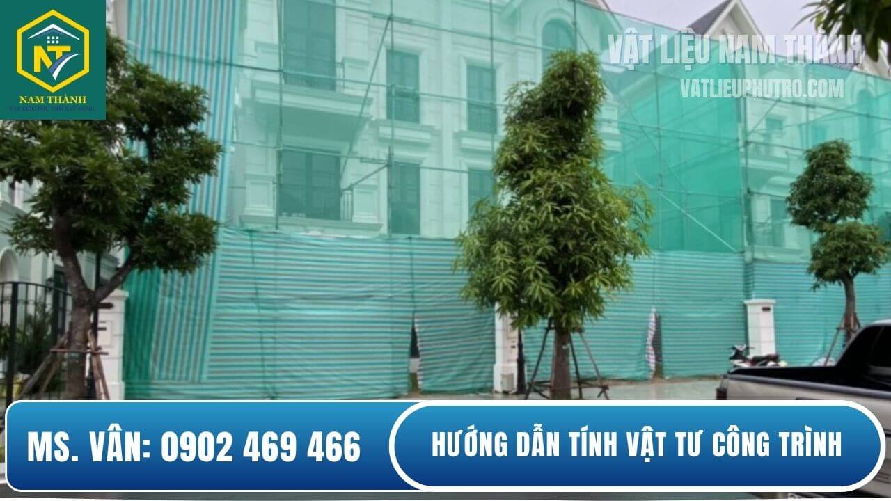 Hướng dẫn tính khối lượng lưới bao che