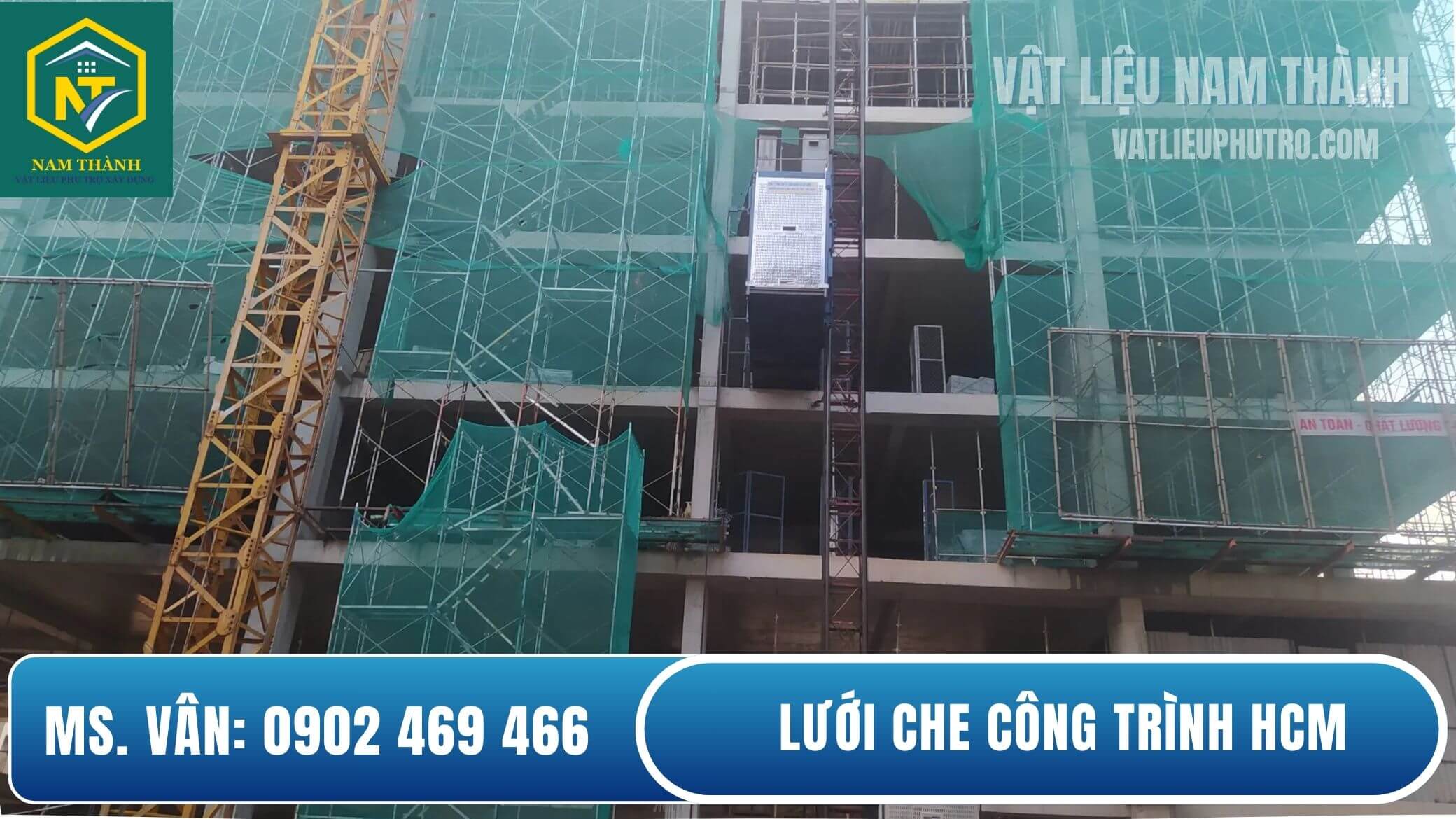Lưới bao che công trình HCM