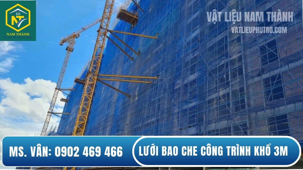 Lưới bao che công trình khổ 3m