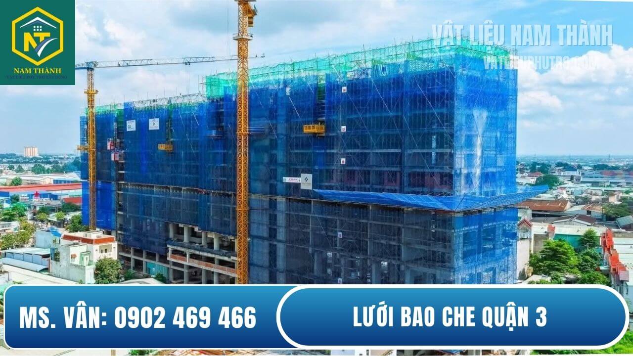Lưới bao che công trình quận 3