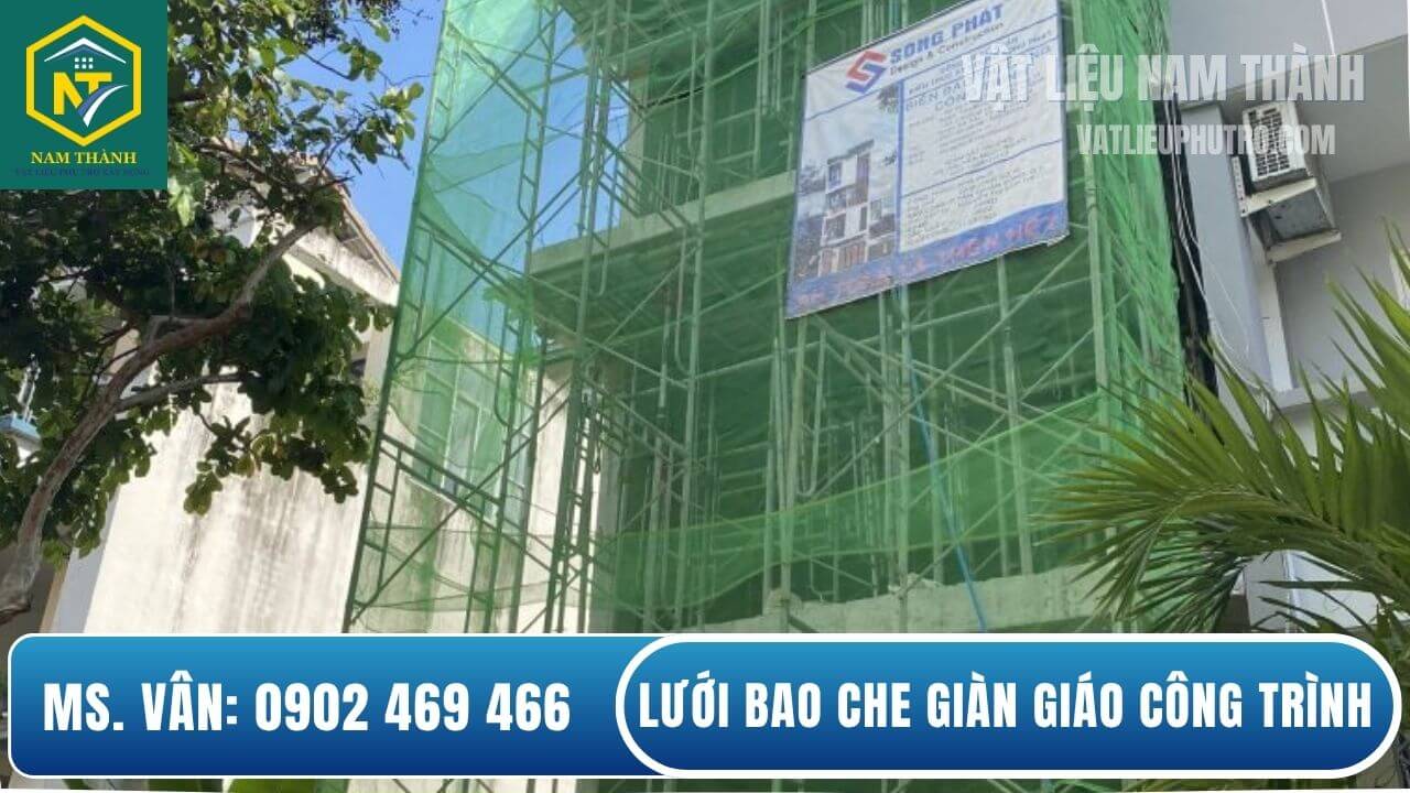Lưới bao che giàn giáo công trình