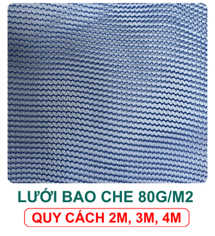 Lưới bao che màu xanh dương 80g