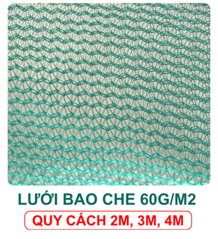 Lưới bao che màu xanh lá 60g