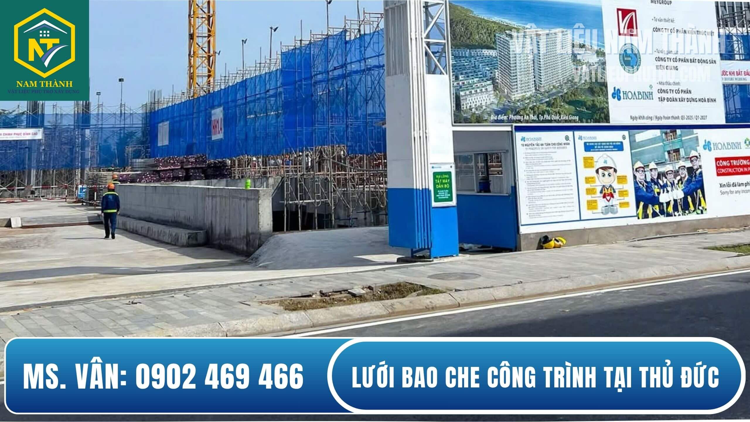 Lưới bao che xây dựng tại Thủ Đức