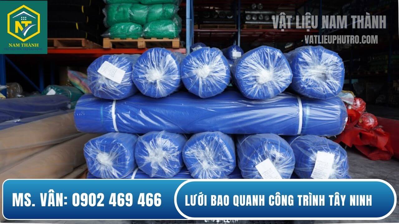 Lưới bao quanh công trình Tây Ninh