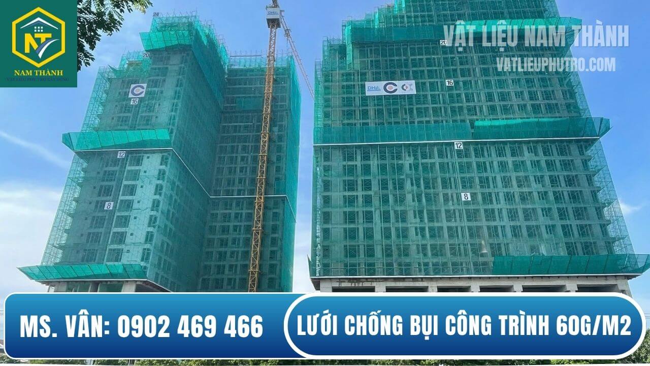 Lưới bao quanh công trình 60g/m2