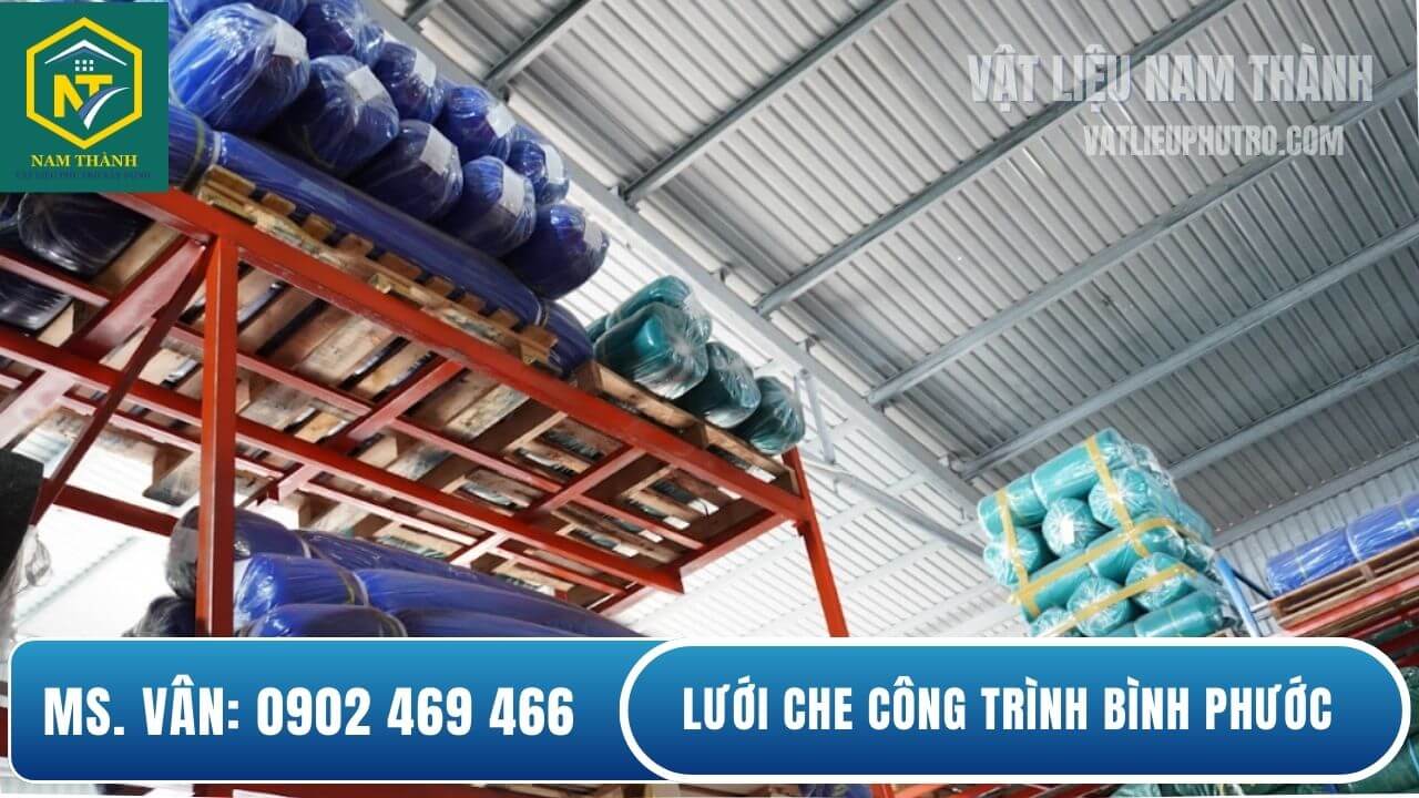 Lưới che công trình Bình Phước
