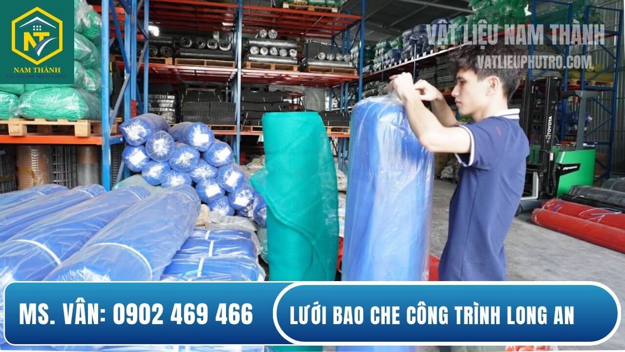 Lưới chống bụi công trình Long An