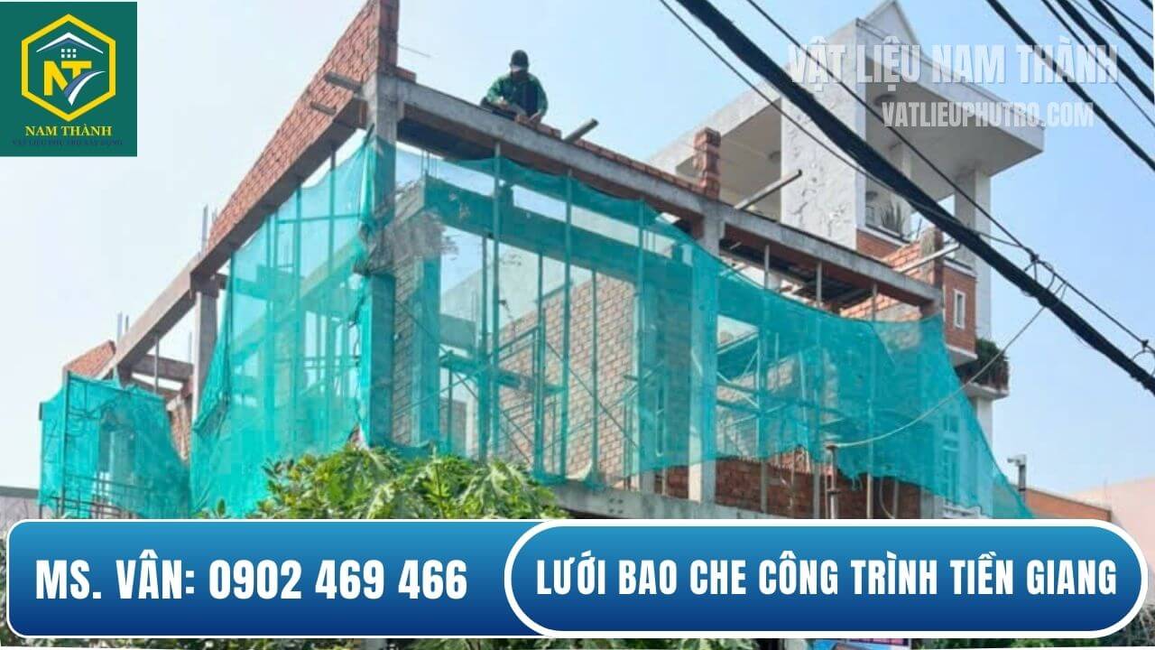 Lưới chống bụi công trình Tiền Giang