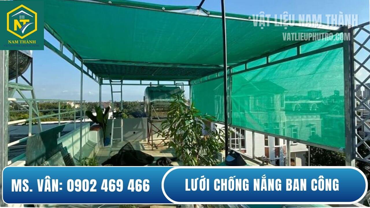 Lưới chống nắng ban công