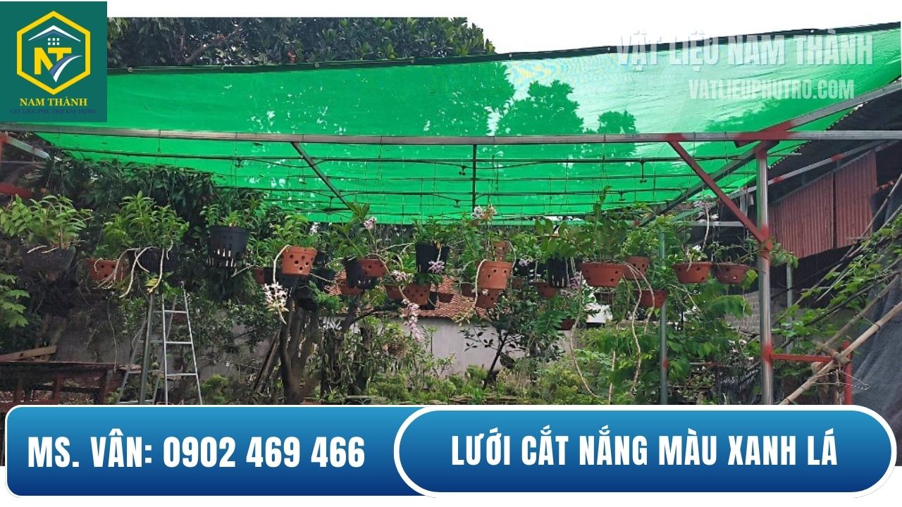 Lưới chống nắng màu xanh lá