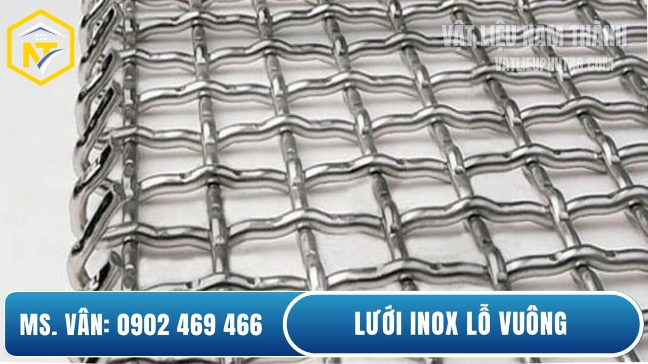 Lưới inox lỗ vuông giá tốt tại kho Nam Thành