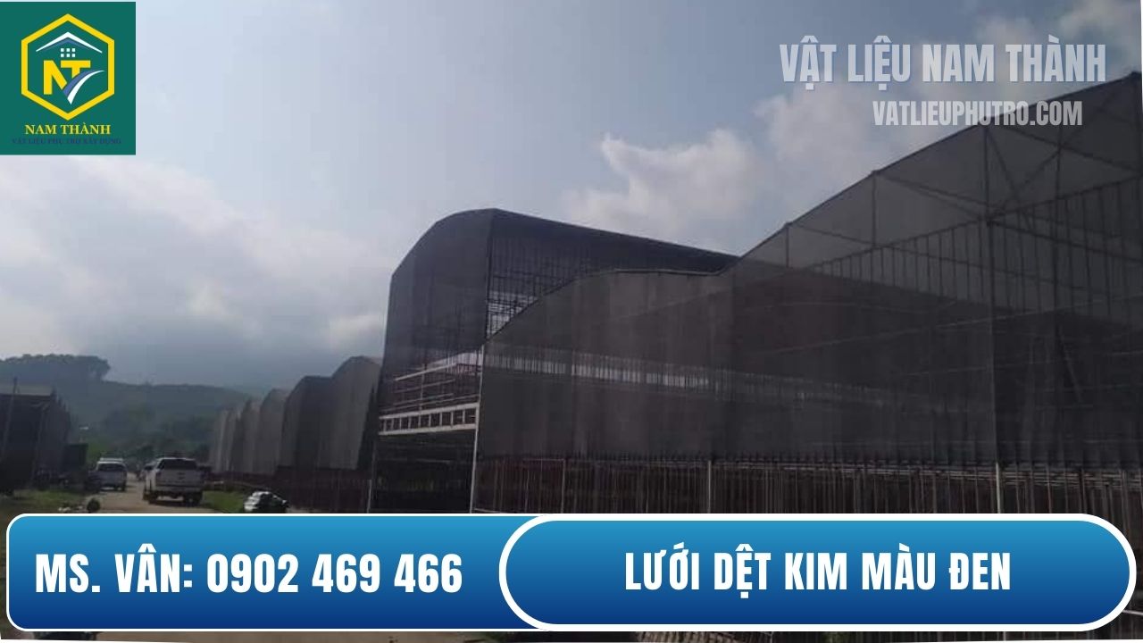 Lưới dệt kim màu đen