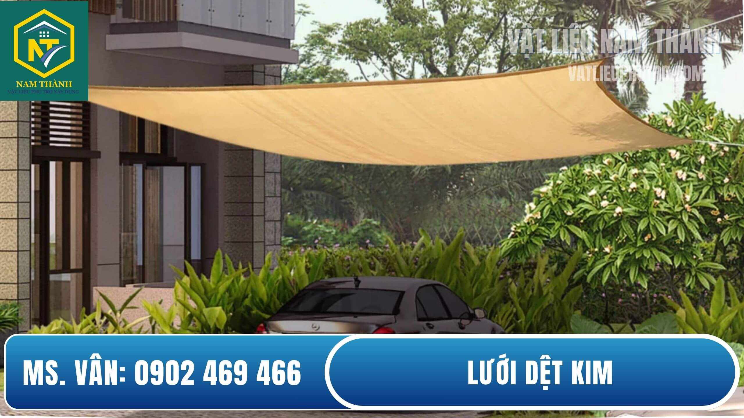 Lưới dệt kim màu vàng cát | Nam Thành
