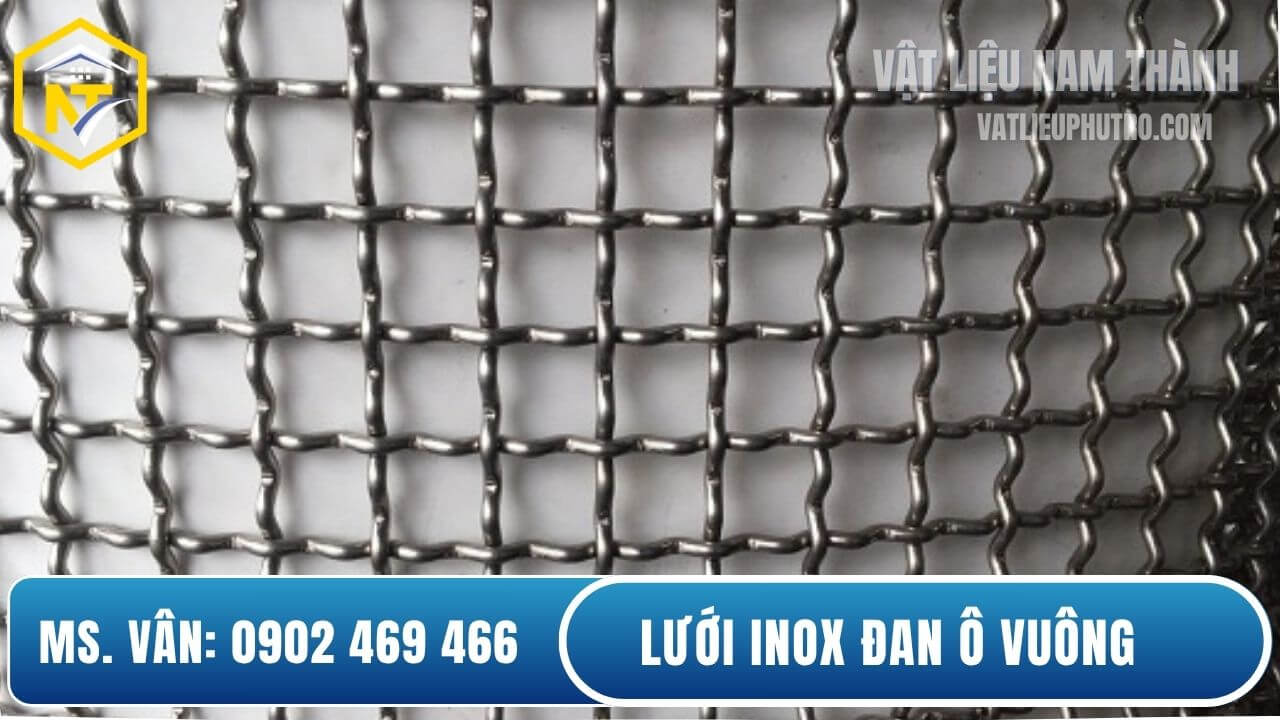 Lưới inox đan ô vuông