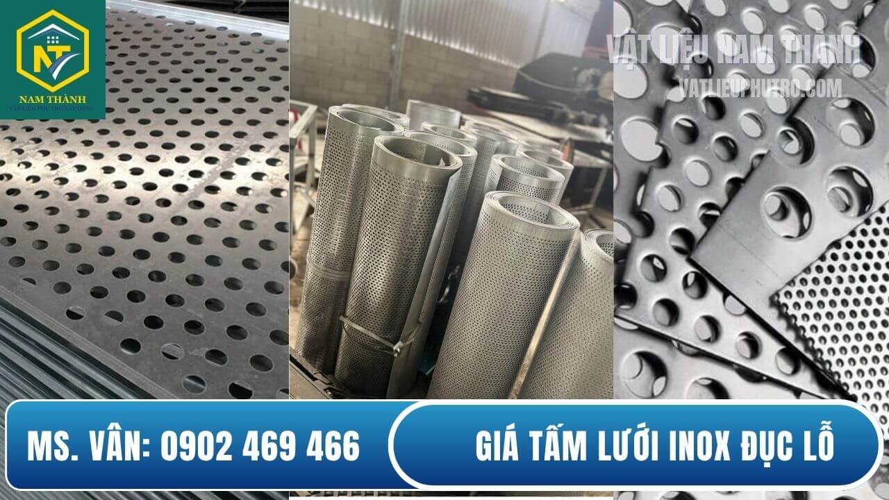 Lưới inox đục lỗ giá rẻ