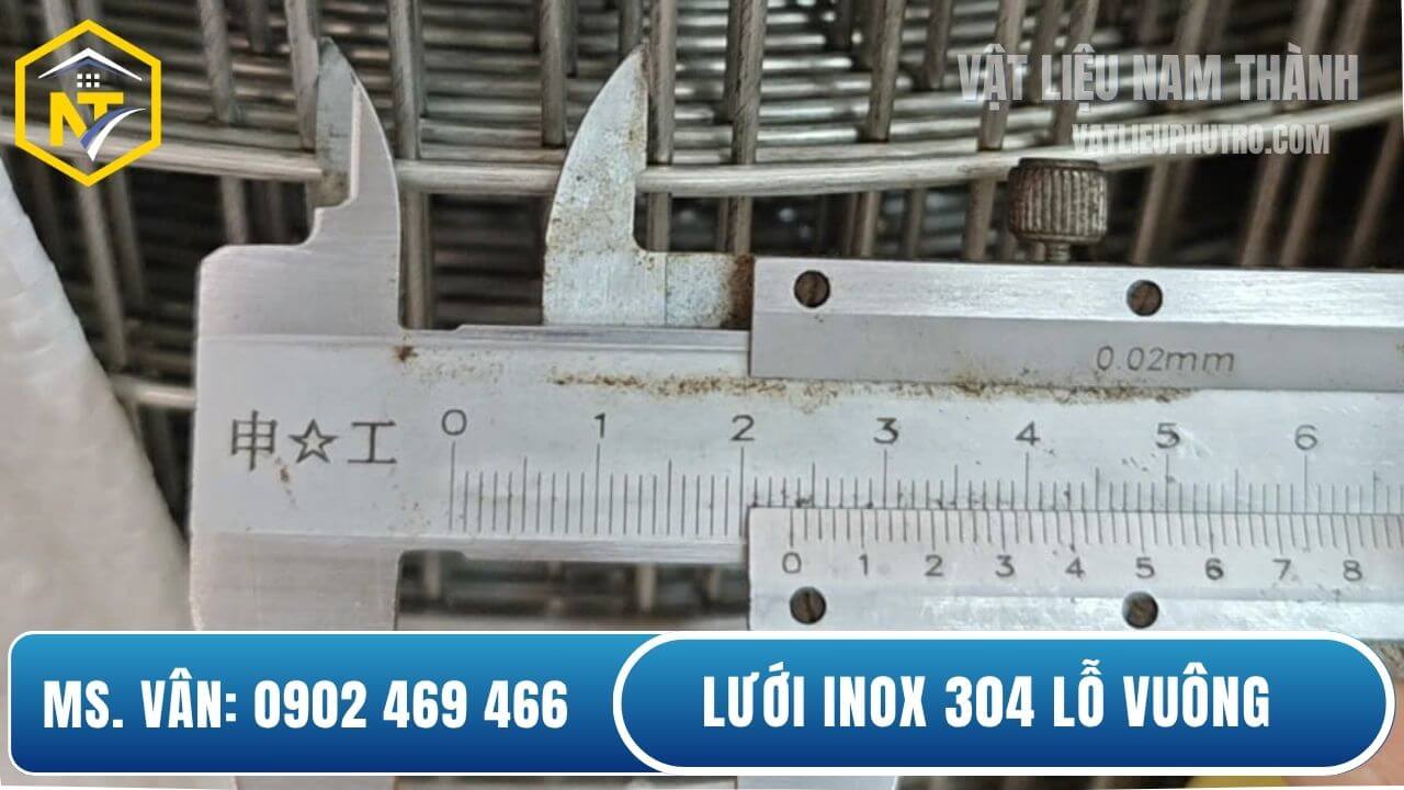 Lưới inox hàn ô vuông giá tốt tại kho Nam Thành