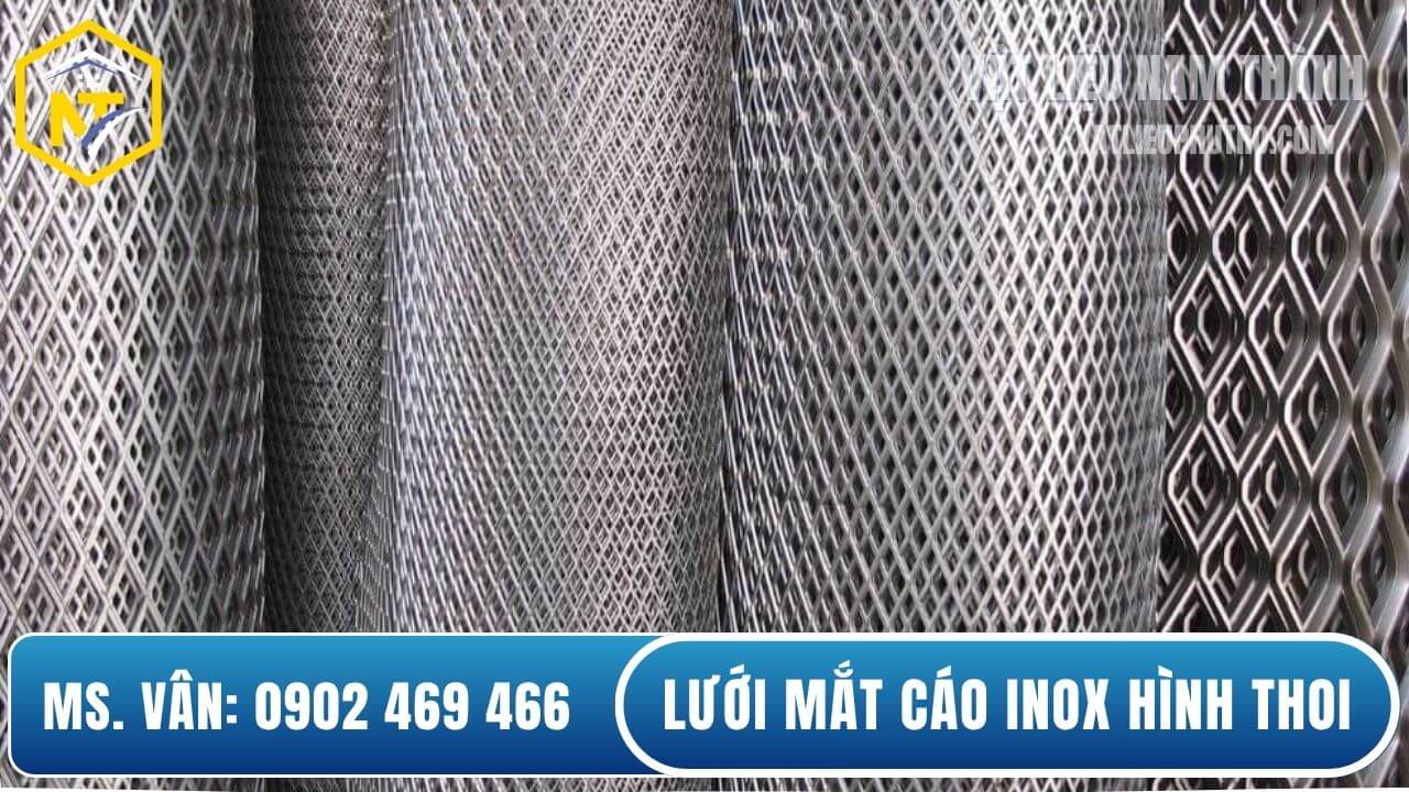 Lưới inox mắt cáo hình thoi