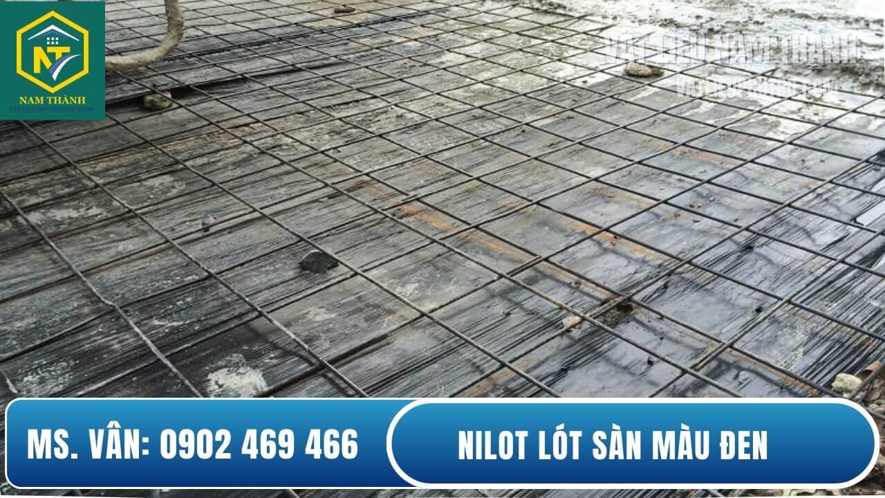 Màng PE màu đen lót sàn đổ bê tông