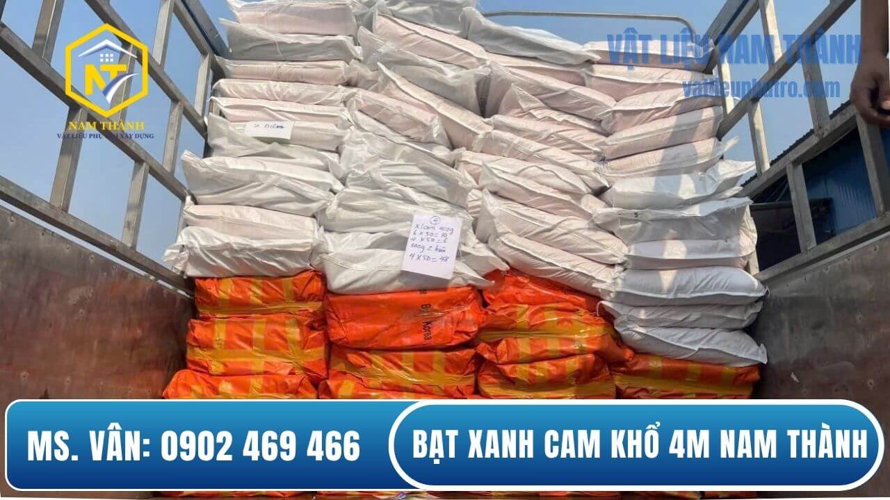 Bạt xanh cam khổ 4m - Nam Thành