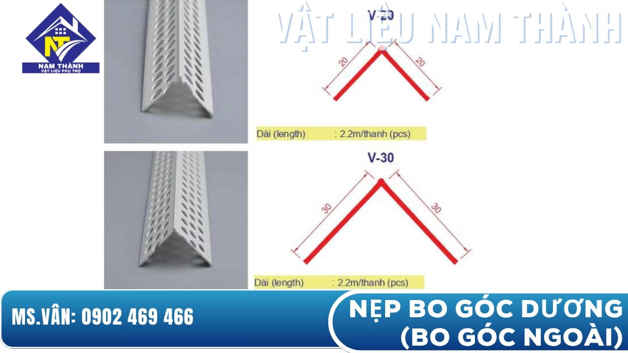 Nẹp bo góc dương Nẹp bo góc dương