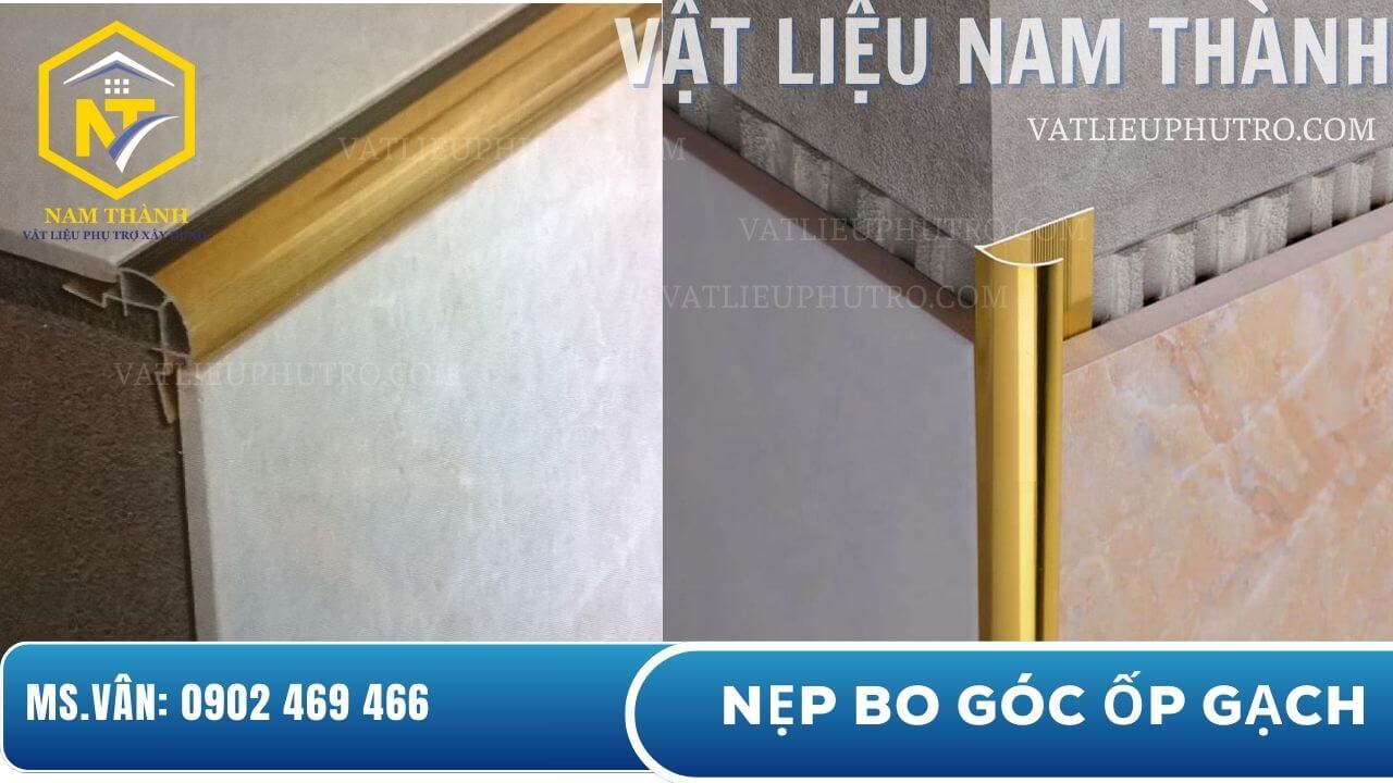 Nẹp bo g&oacute;c ốp gạch trang tr&iacute; v&agrave; bảo vệ g&oacute;c tường hiện đại