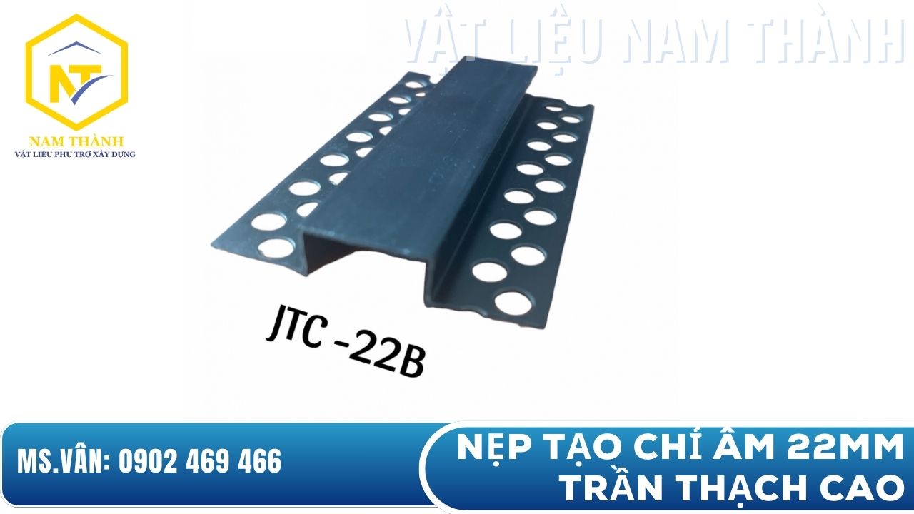Nẹp tạo chỉ âm 22mm trần thạch cao