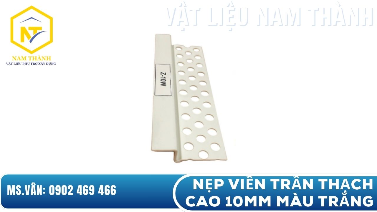 Nẹp viền trần thạch cao Z10 W