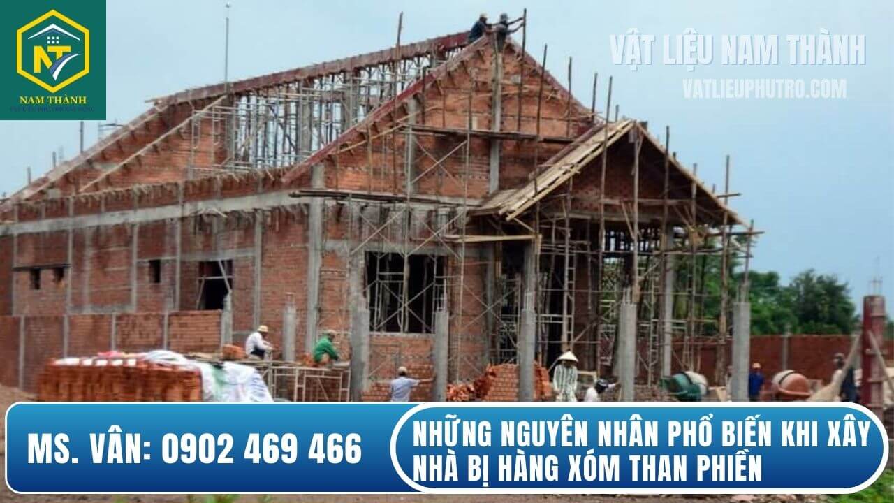 Những nguyên nhân phố biến khi xây nhà