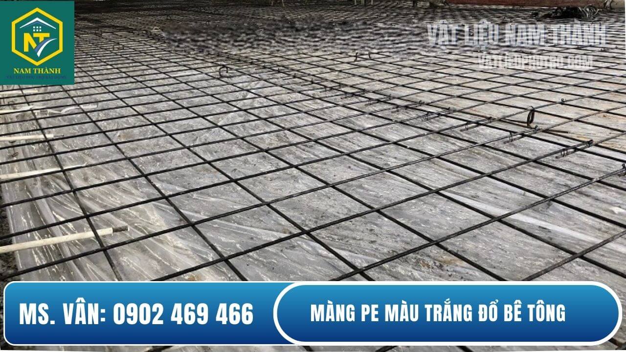 Nilon lót bê tông màu trắng