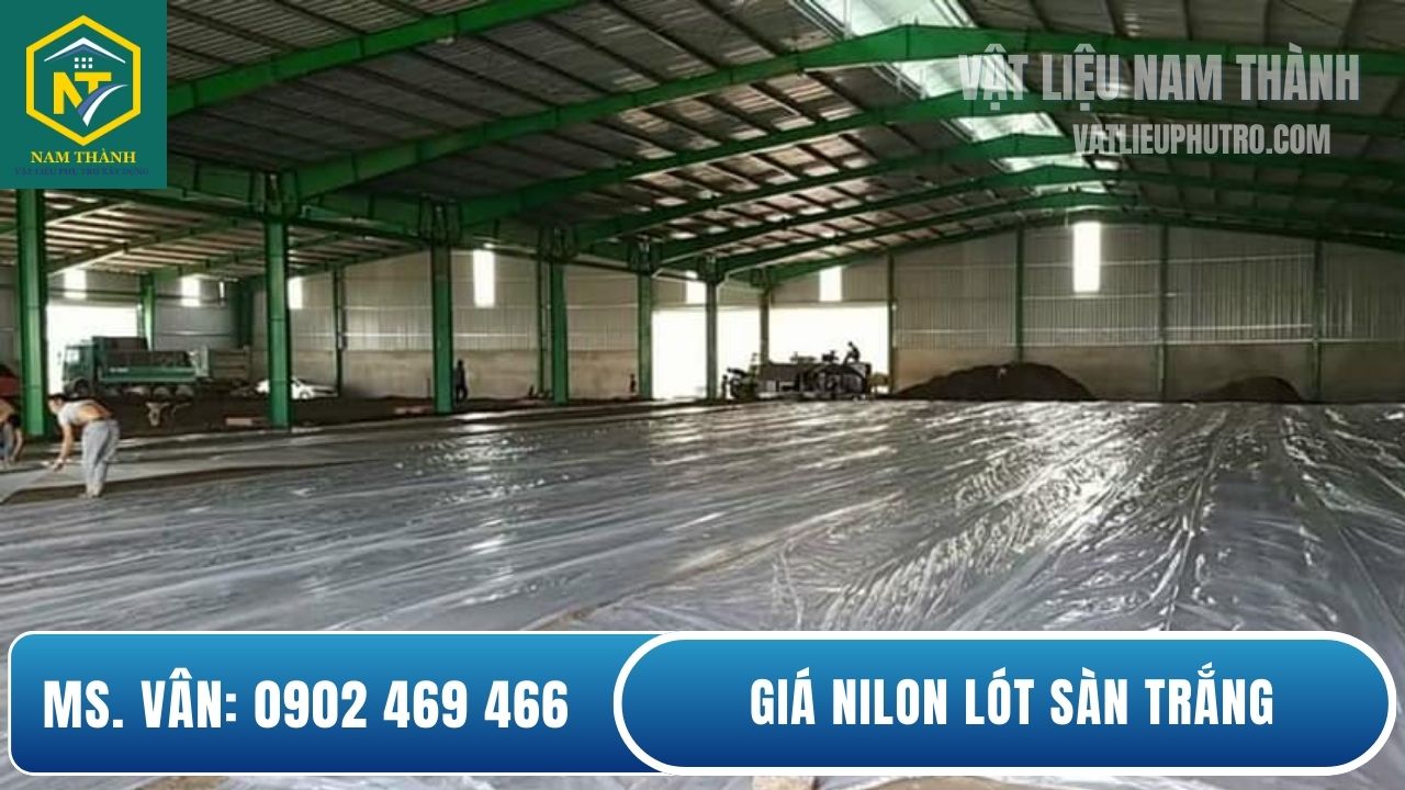 Quy trình thi công màng nilon PE trắng lót sàn bê tông