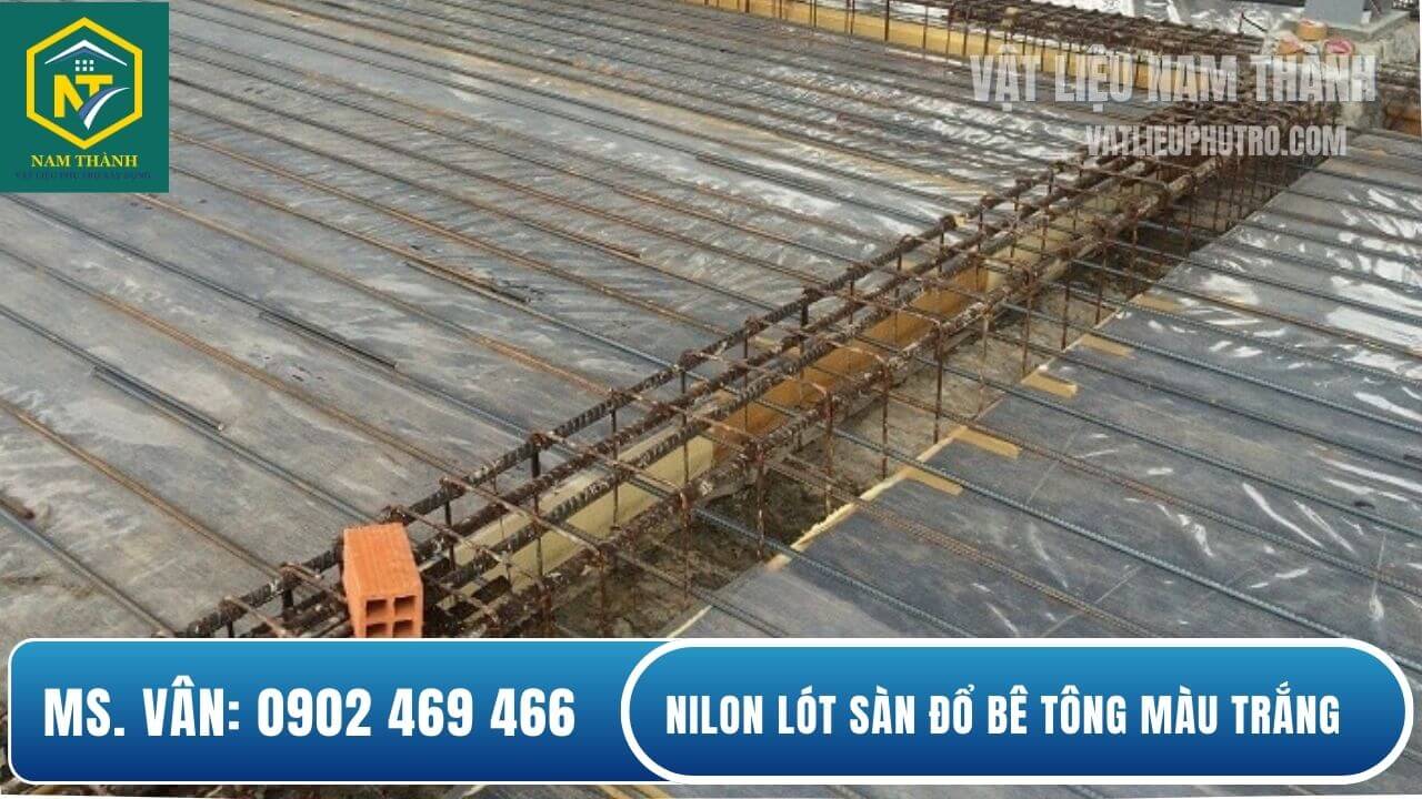 Nilon lót nền màu trắng