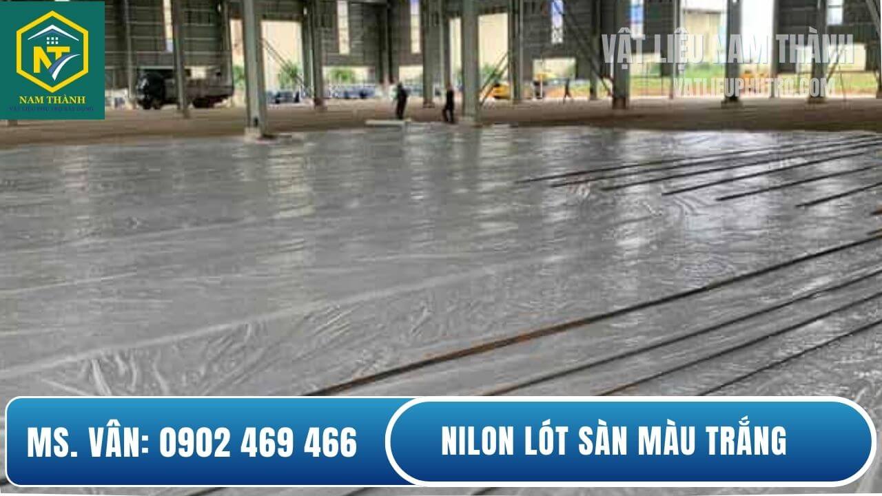 Nilon lót sàn màu trắng