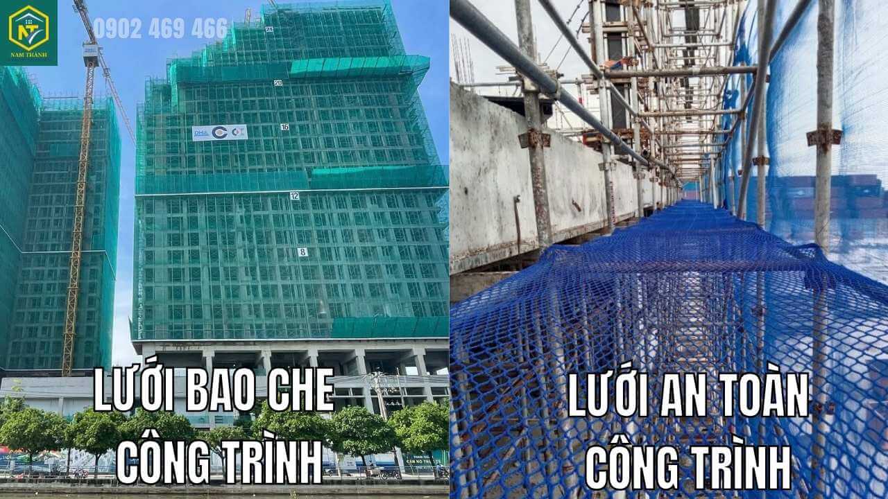 Phân biệt lưới bao che và lưới an toàn