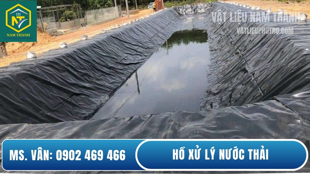 Thi công hồ xử lý nước thải