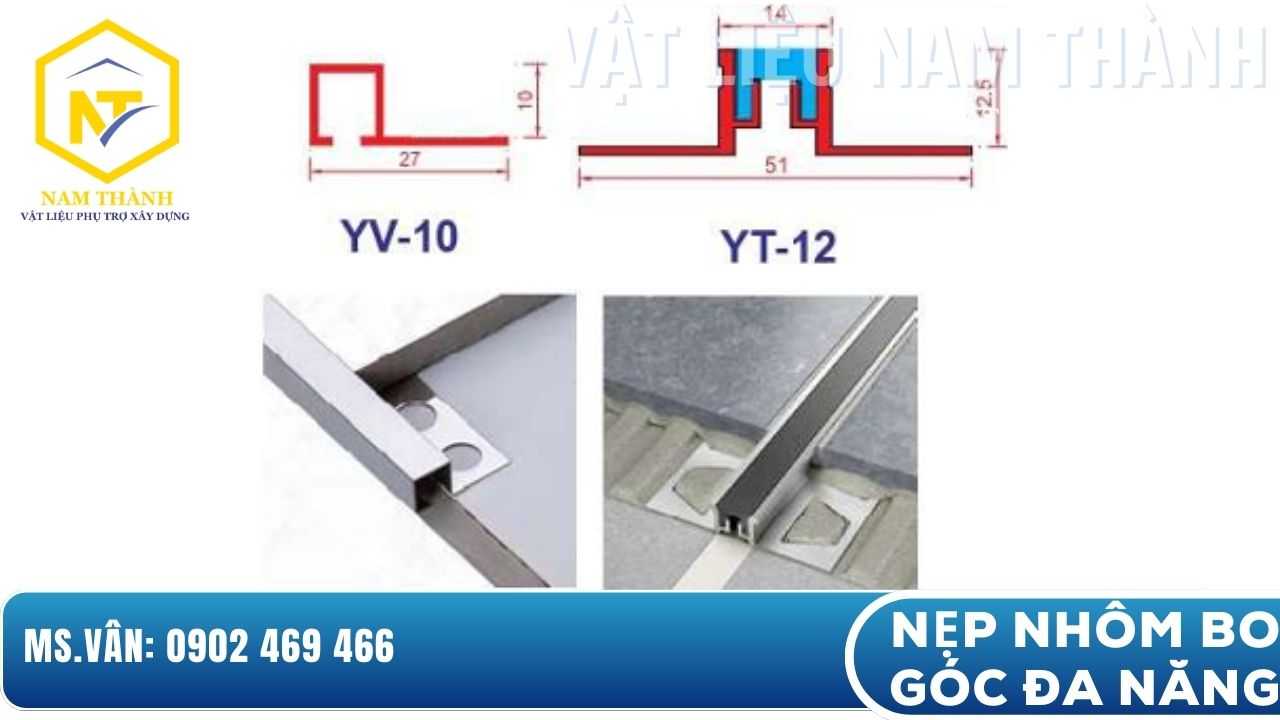 Nẹp nhôm bo góc đa năng