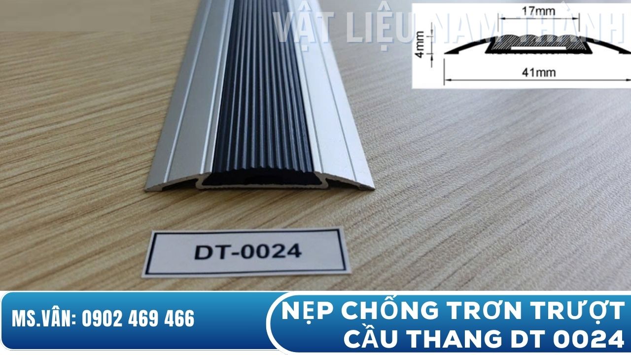 Thông số nẹp chống trơn trượt cầu thang DT 0024