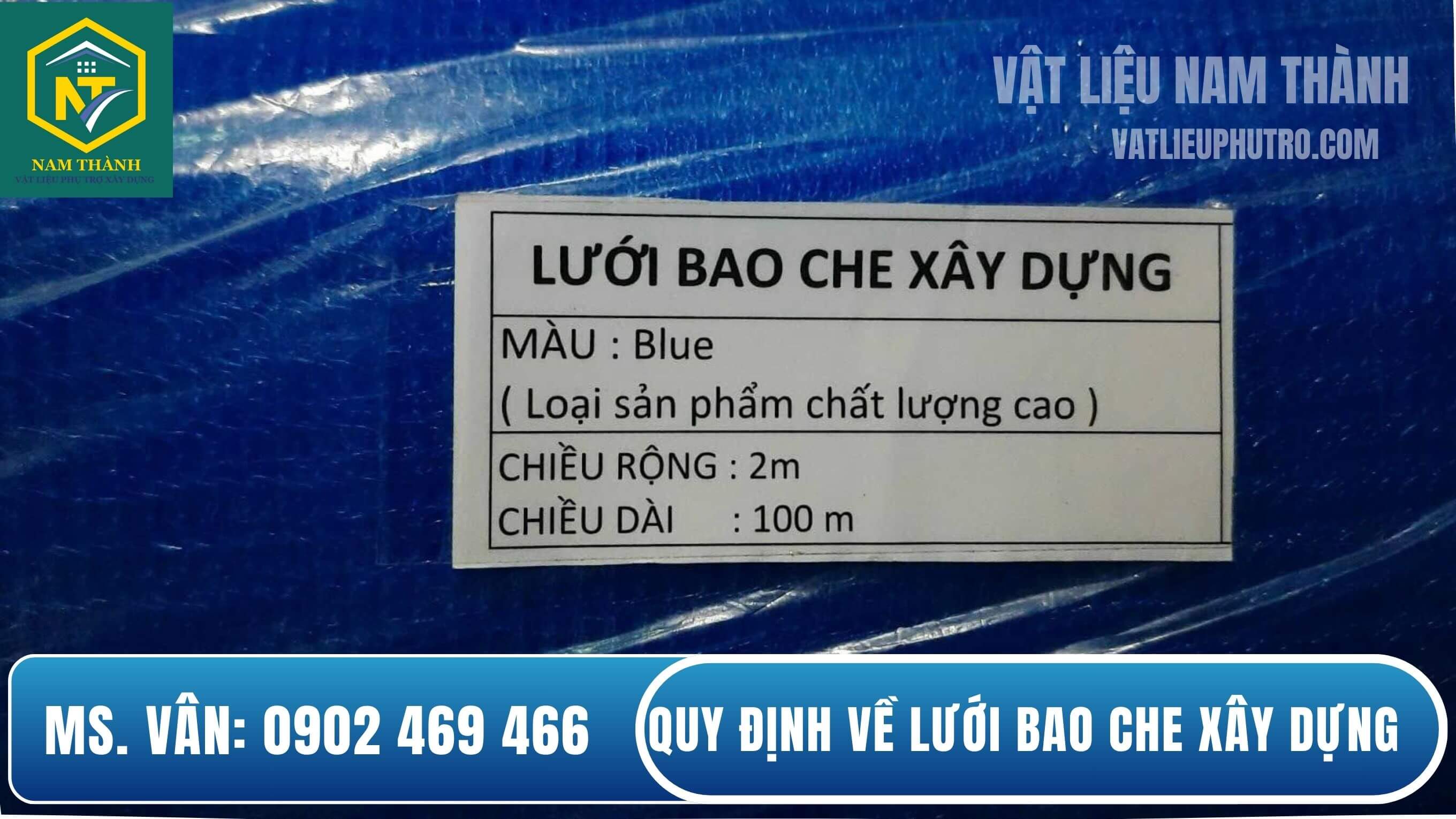 Thông tư quy định về lưới bao che