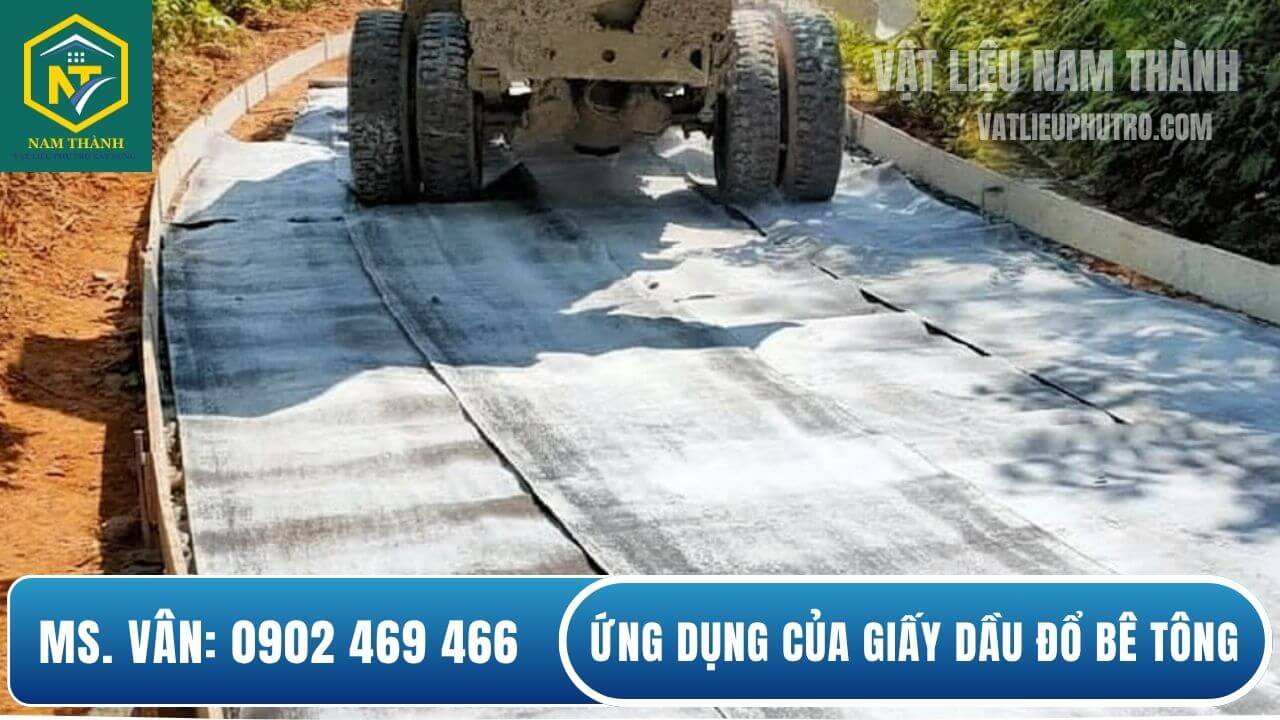 Ứng dụng của giấy dầu đổ bê tông