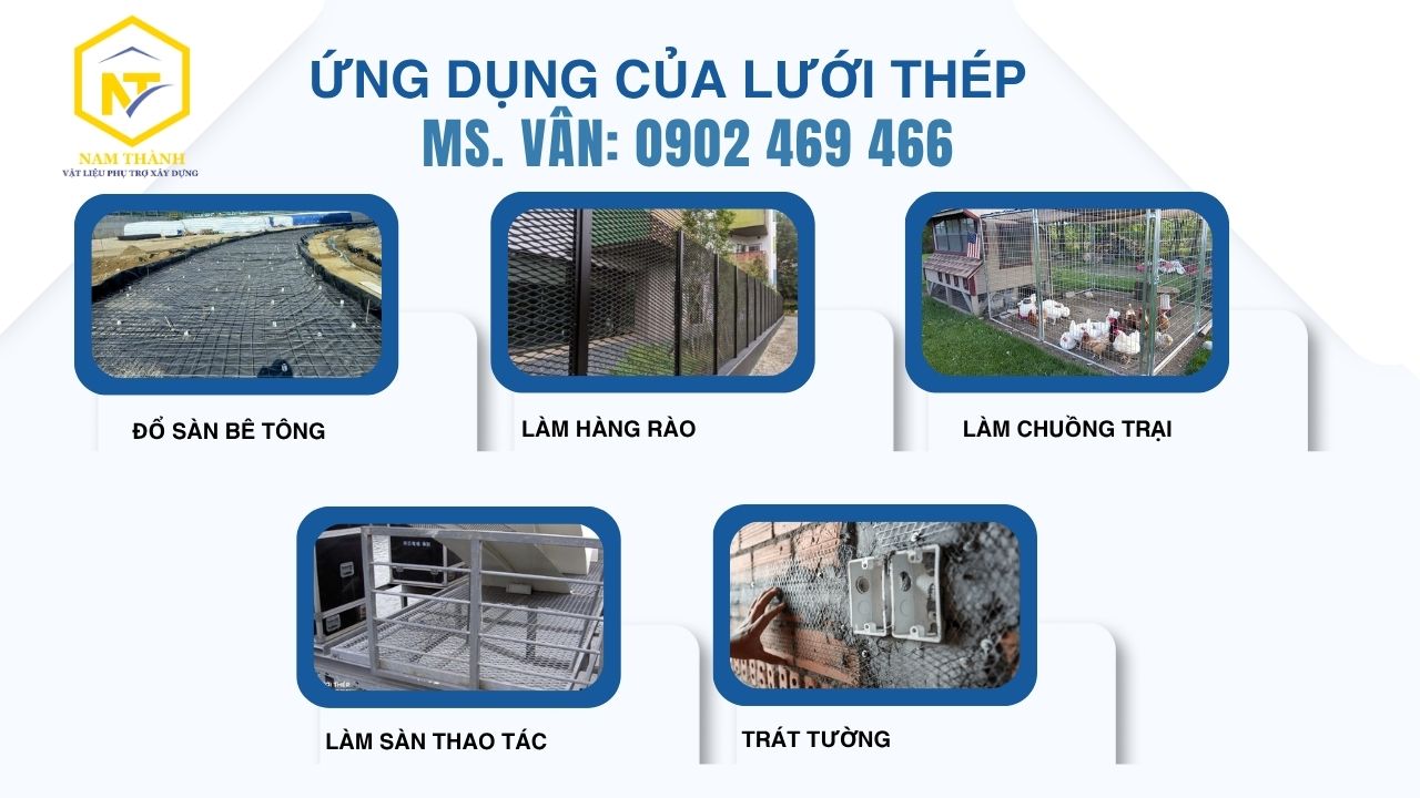 Ứng dụng của lưới thép