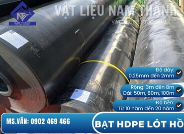 BẠT HDPE LÓT HỒ NUÔI TÔM CÁ