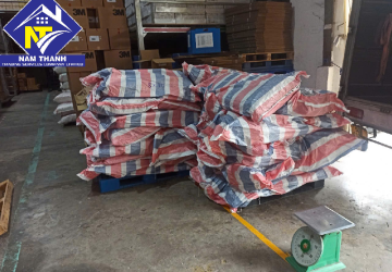Công ty Nam Thành giao hàng bạt xanh cam cho khách ở Tân Bình
